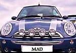 BMW Mini Wipac Spot Lights 2 Lamp Full Kit Chrome S6055 R50 R52 R53 - MOT pass
