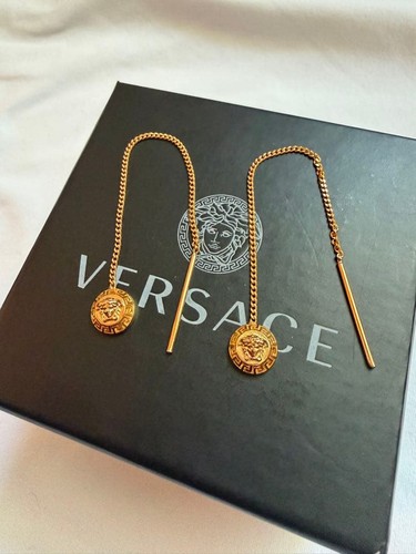 Versace earrings medusa gold - versace,