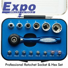 PRO RATCHET SOCKET & HEX KEY