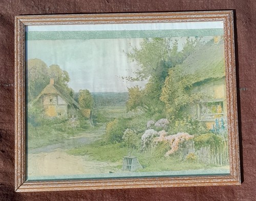 Vintage framed picture - picture, quaint