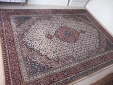 Rug 350x245cm Original Authentic PERSlAN Moud Hand Knotted STUNNING! 11.5x8ft