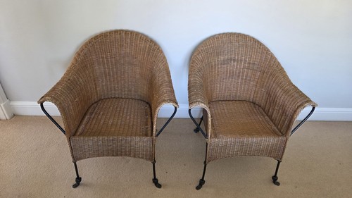 Two vintage habitat wicker - habitat, and