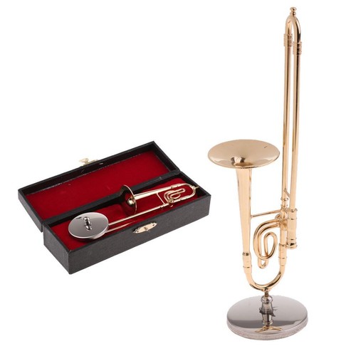 Handmade mini copper trombone - copper,