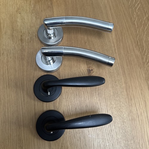 Black door handles internal - black,