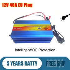 12V 40A Leisure LCD Battery Charger For Caravan Campervan Motorhome Marine Boat