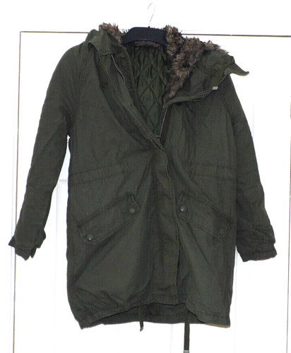 Top shop petite green parka - petite,