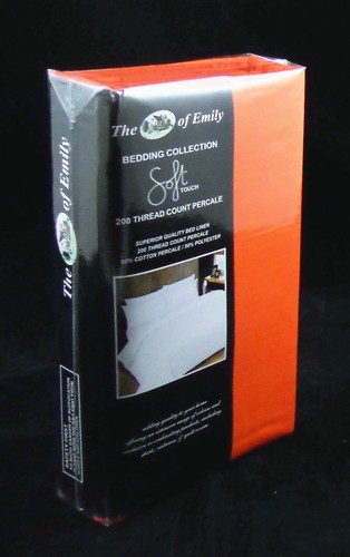 Orange pillow cases pair set - pair,