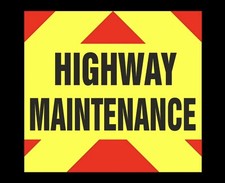 Self Adhesive Highway Maintenance Fluorescent sticker (550mm x 500mm)