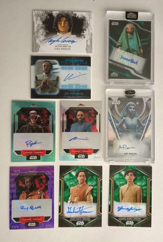 Topps star wars autographed - topps,