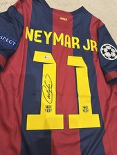 Neymar Jr Signed Barcelona Shirt Beckett BAS Witnessed