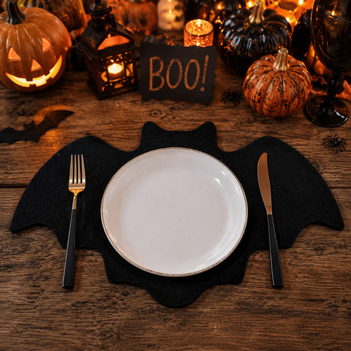 10pcs bat shape placemats - 10pcs,