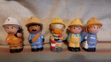 Happyland ELC Figure Bundle 5 Figures. Set 7 Firemen Firewomen