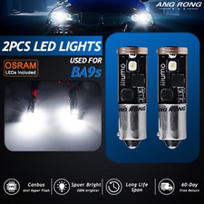 Pair Amber BA9s T4W 3 SMD LED