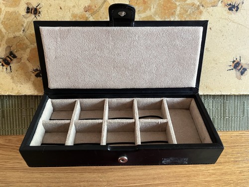 Black gents cufflinks valet - cufflinks,