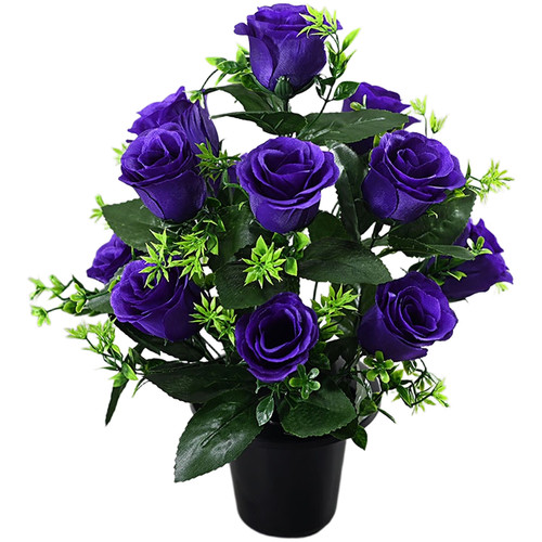 Potted silk rose for - potted, dining
