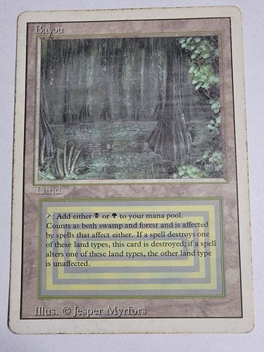 Bayou mtg revised edition rare - mtg,