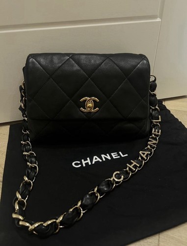 Chanel flap bag black - chanel,
