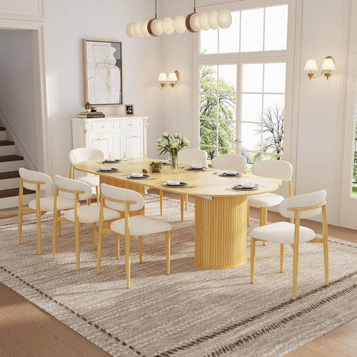 105 oak extendable - extendable, dining
