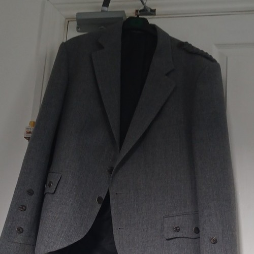 Magee grey wool - wool, tweed.