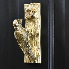 Polished Brass Woodpecker Door