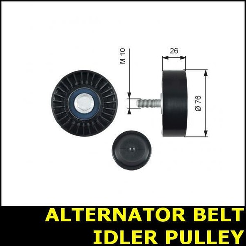 Ribbed belt idler pulley - ribbed,