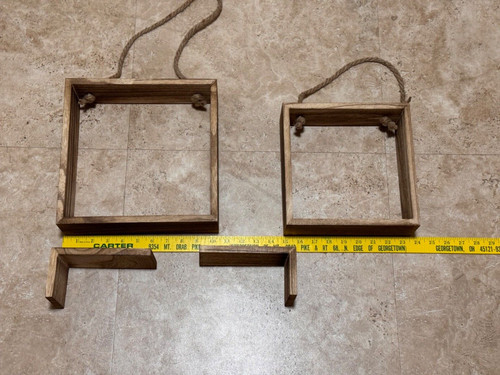 Wood floating cube - 4,