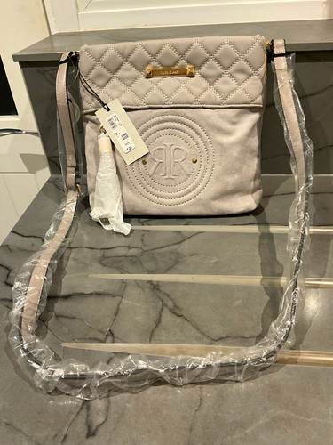 River island grey quilted faux - grey,