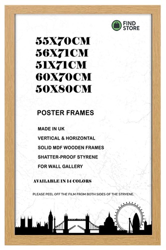 Poster frames oak - frames, 55x70