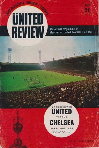 Football programme man utd - football,