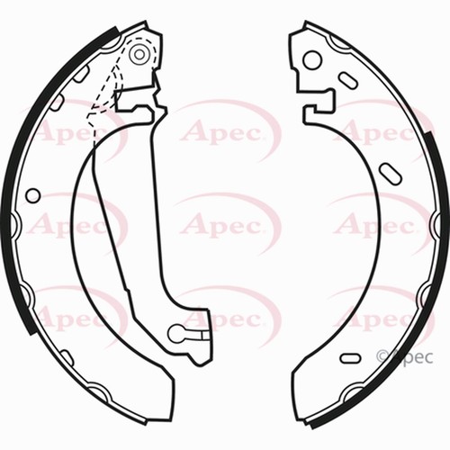 Brake shoes set for - brake,