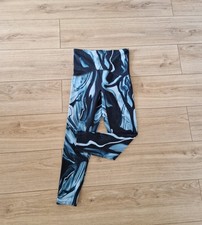Size Small (UK 8/10) Spanx Booty Boost 7/8 Leggings In Green Marble 