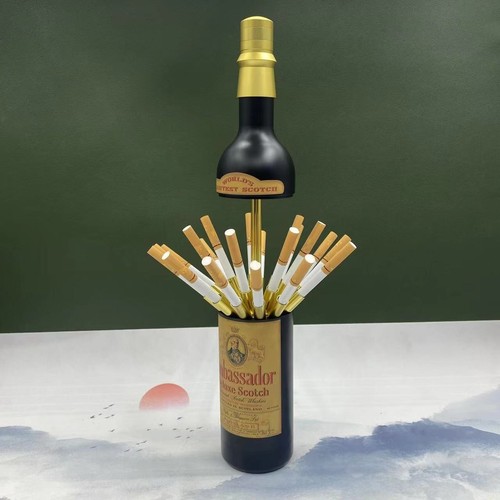 Pop wine bottle cigarette - ,