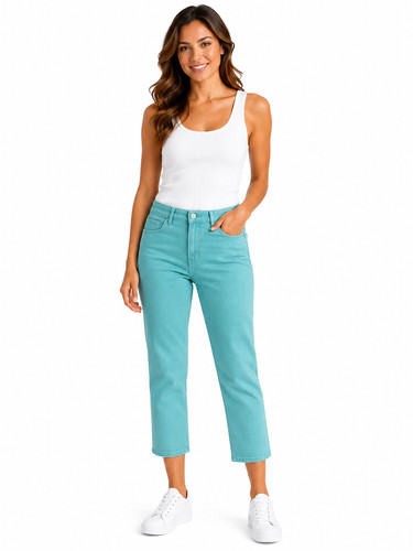 Ladies co cropped jeans - cropped,