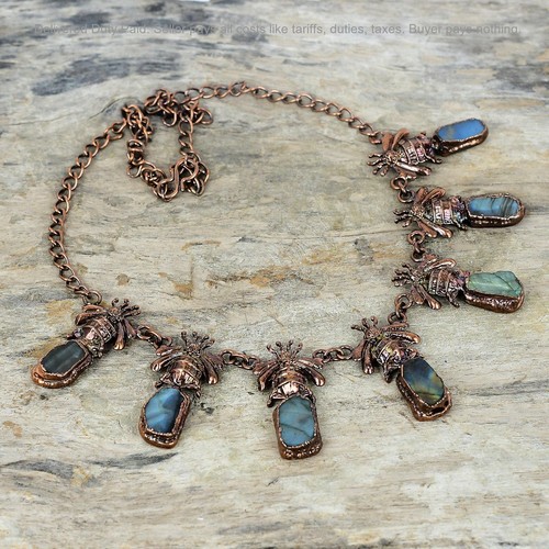 Copper natural labradorite - copper,