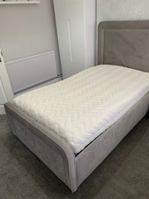 Deluxe Adjustable Bed from the Adjustable Bed Factory, Light Grey. 