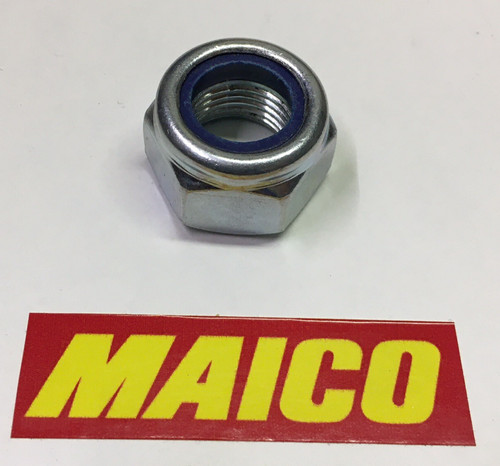 Maico rear wheel spindle nyloc - rear,