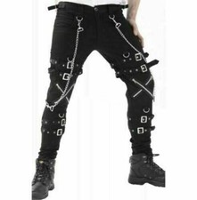 Punk Bondage Pants – Black