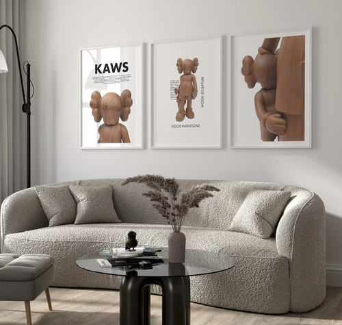Hypebeast kaws wood - hypebeast, figure