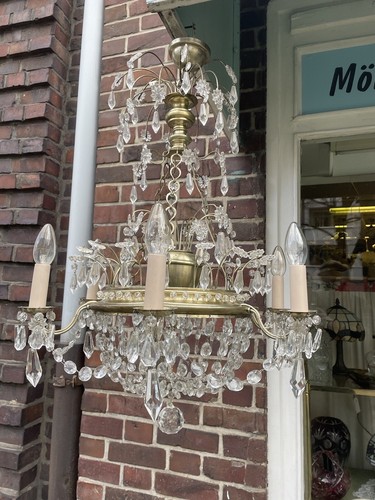 60s 70s crystal - 60s, chandelier