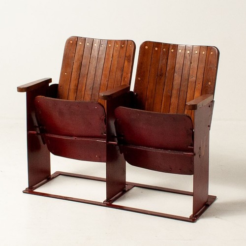Vintage cinema seats reclaimed - cinema,