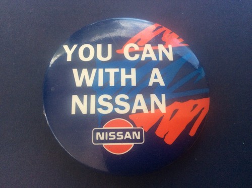 Vintage metal button badge - vintage,