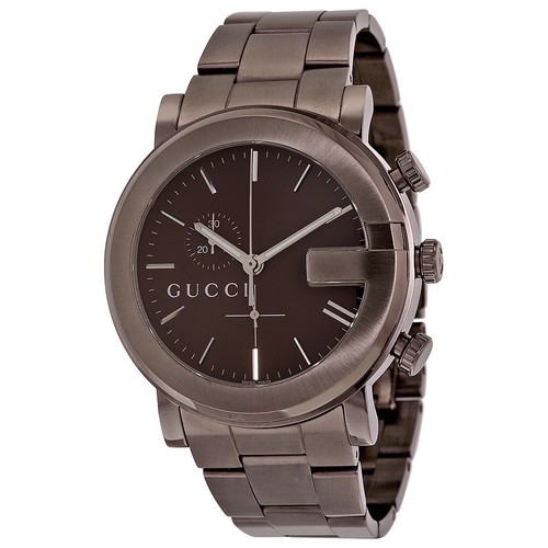 Gucci chronograph brown dial - gucci, g-chronograph