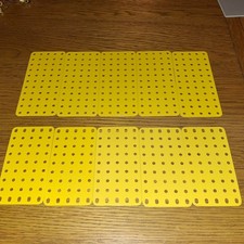 *UNUSED/QUALITY*10 X PCS(5 EACH #53A/70) FRENCH YELLOW MECCANO FLAT PLATE