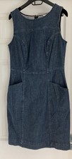 BODEN,  Denim Pinafore Navy