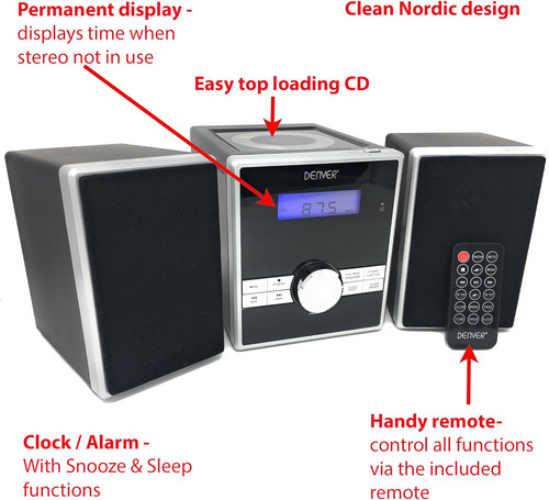 Denver mini hifi - system, radio