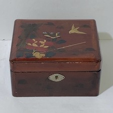 Vintage Red Chinese Lacquered