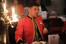 British Army AGC Mess Dress. ETS insignia. Full set with patent boots and shirt.