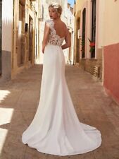 Low Back Lace Wedding Dress | Size 8 - 10| NEW & UNWORN 