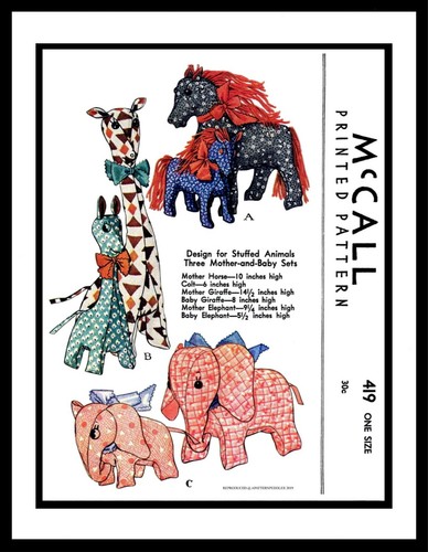 Mccall 419 horse - #419,