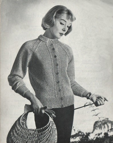 Knitting pattern vintage 1950s - pattern,